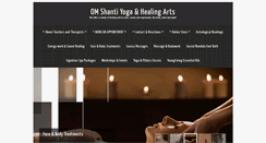 Desktop Screenshot of omshantihealingarts.com